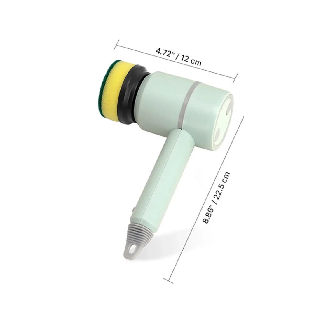 Clarene Revolve Brush size chart showing dimensions in mm